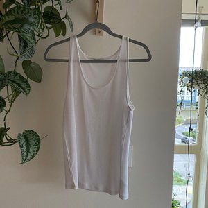Aritzia BABATON CANDARA TANK White NWOT